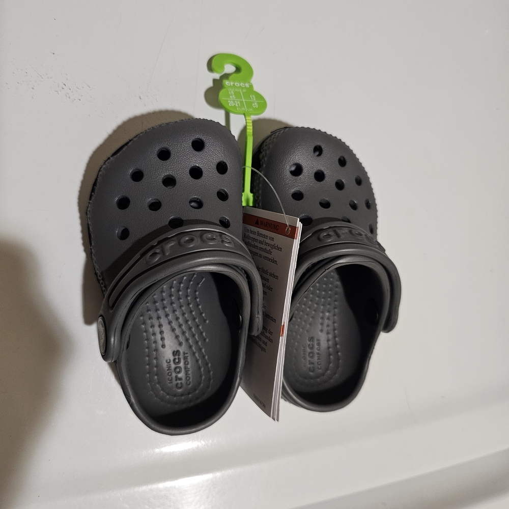 CROCS Toddler Charcoal Sandals